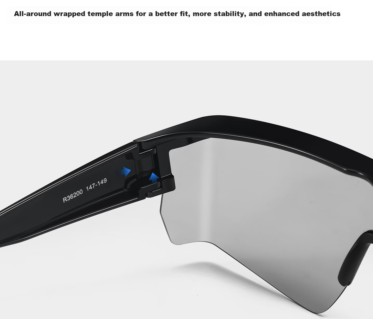 CAPONI Cycling Glasses Prescription Clip-On Day and Night Photochromic Outdoor Mountaineering Sports Protective Sunglasses Unisex 23