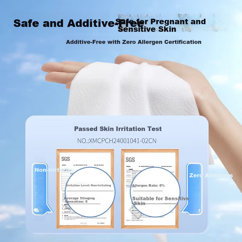 DAMAH DARK MAGIC Facial Cotton Towels Soft Thickened Large Dual-use Dry and Wet 80 Sheets*3 Packs (95g/m²) 20*20cm