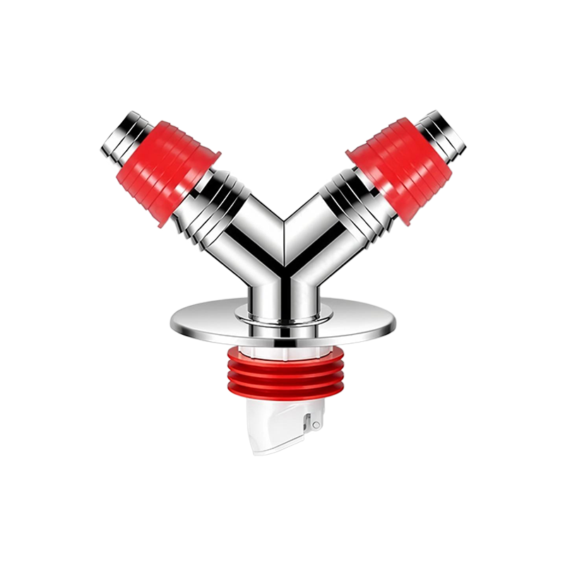 Lelandi Washing Machine Drain Pipe Three-Way Floor Drain, Double-Row Water-Specific Connector, Two-In Anti-Insect, Anti-Odor, Anti-Overflow Y-Type Three-Way L8290