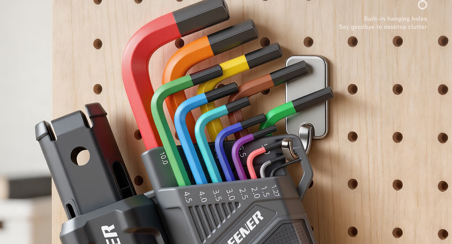 GREENER Hex Key Wrench Set Hex Screwdriver Tool Hex Key Allen Wrench Set 15