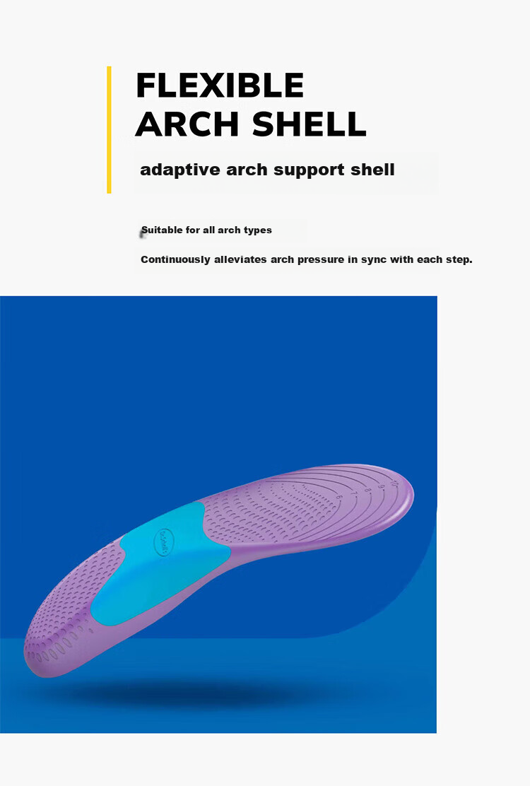 Dr. Scholl's US Imported Comfort Insoles Arch Support Shock Absorption Soft Cushioned Anti-Fatigue Unisex 10