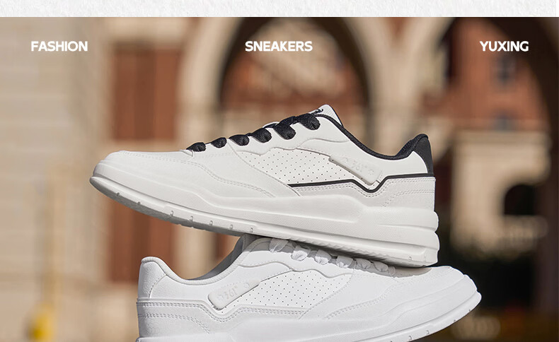 361° Yuhang Casual Men's Shoes Summer Breathable White Thick-Soled Versatile Sports Sneakers Board Shoes Men 672616620-1 23
