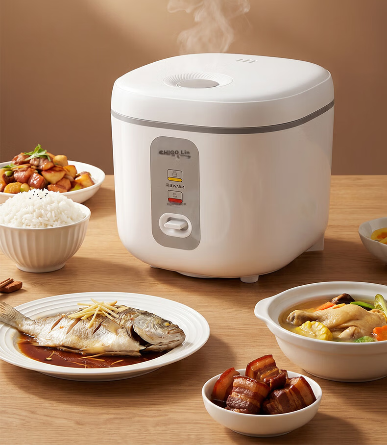 CHIGO 4L Rice Cooker Household 4-5 People Titanium Inner Pot Non-Stick Firewood Rice Ball Pot Multi-Function Smart Reservation Rice Cooker FD407-2404B 2