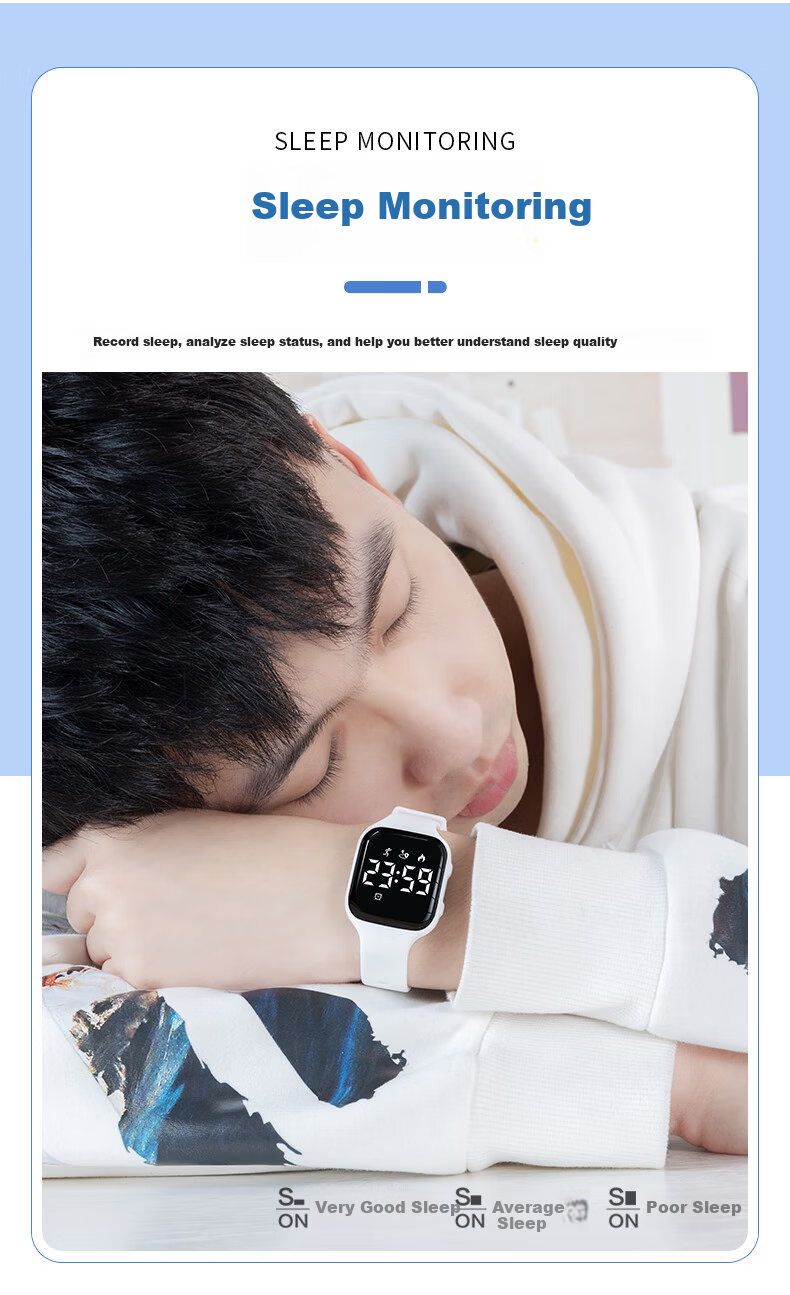 Koshi Junior Student Boys Sports Waterproof Vibration Alarm Wristwatch Children's Electronic Watch for Boys 8