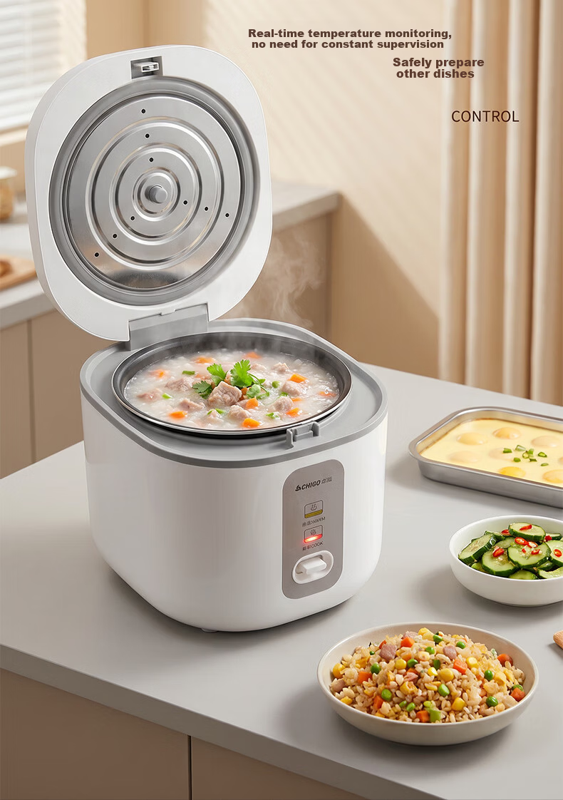 CHIGO 4L Rice Cooker Household 4-5 People Titanium Inner Pot Non-Stick Firewood Rice Ball Pot Multi-Function Smart Reservation Rice Cooker FD407-2404B 9