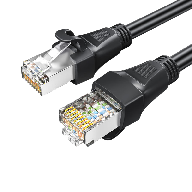 CHOOSEAL (CHOSEAL) CAT6A Gigabit Pure Copper Ethernet Cable, Category 6A Finished Cable for Home Computer Network Broadband Engineering Patch Cord, Compatible with Gigabit 8-Core Twisted Pair 2.5G Connection Cable, 1.5 Meters