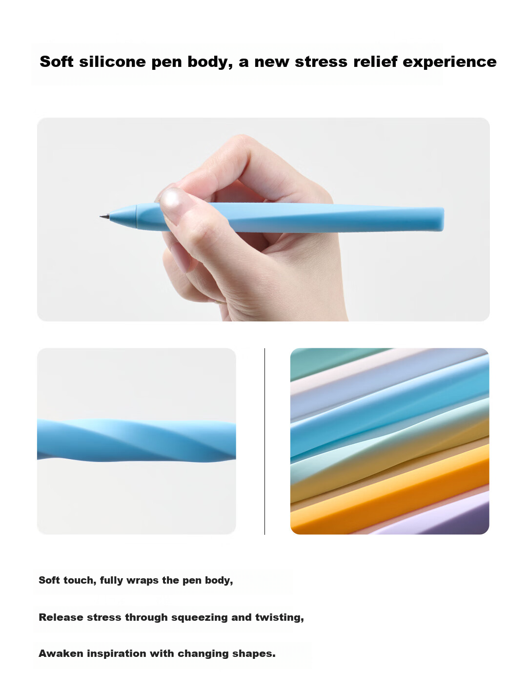 KACO TWIST 0.5mm Black Quick-Dry Gel Pen Obsidian Black Single Piece 13