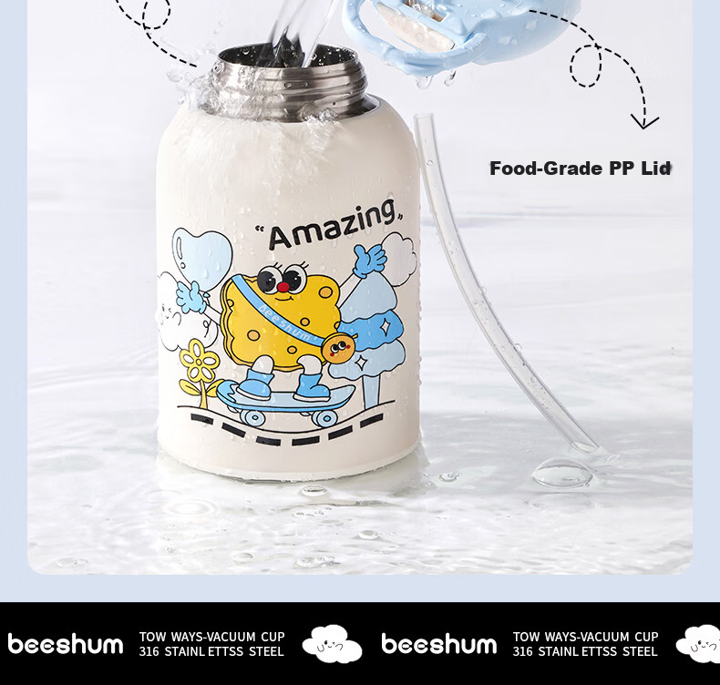 BEESHUM Clear Blue Set Leak-Proof Sealed 20