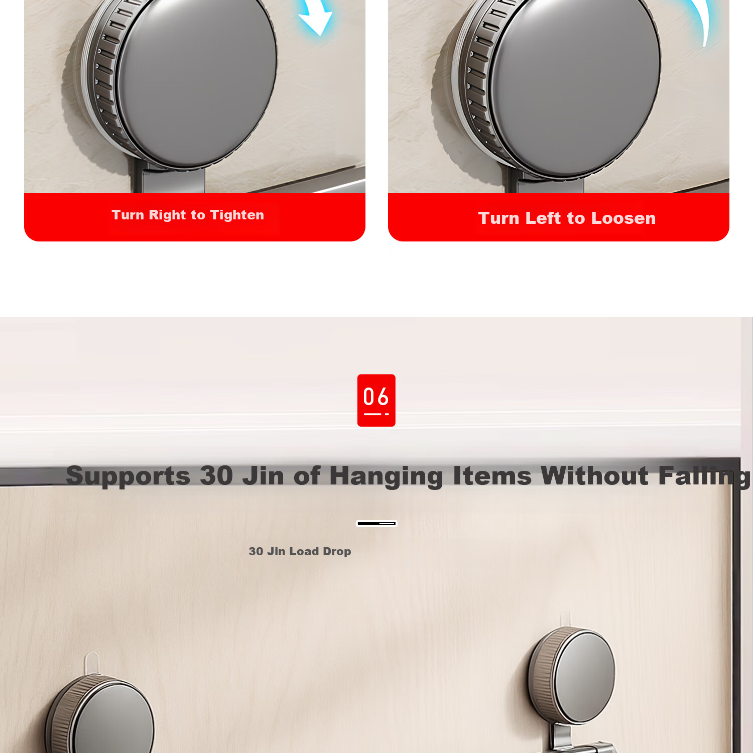 Zhifan Japanese Suction Cup Hook No Drilling Strong Load-Bearing Over Door Clothes Hanger Entry Door Adhesive Hook Kitchen Wall Storage Rack 15