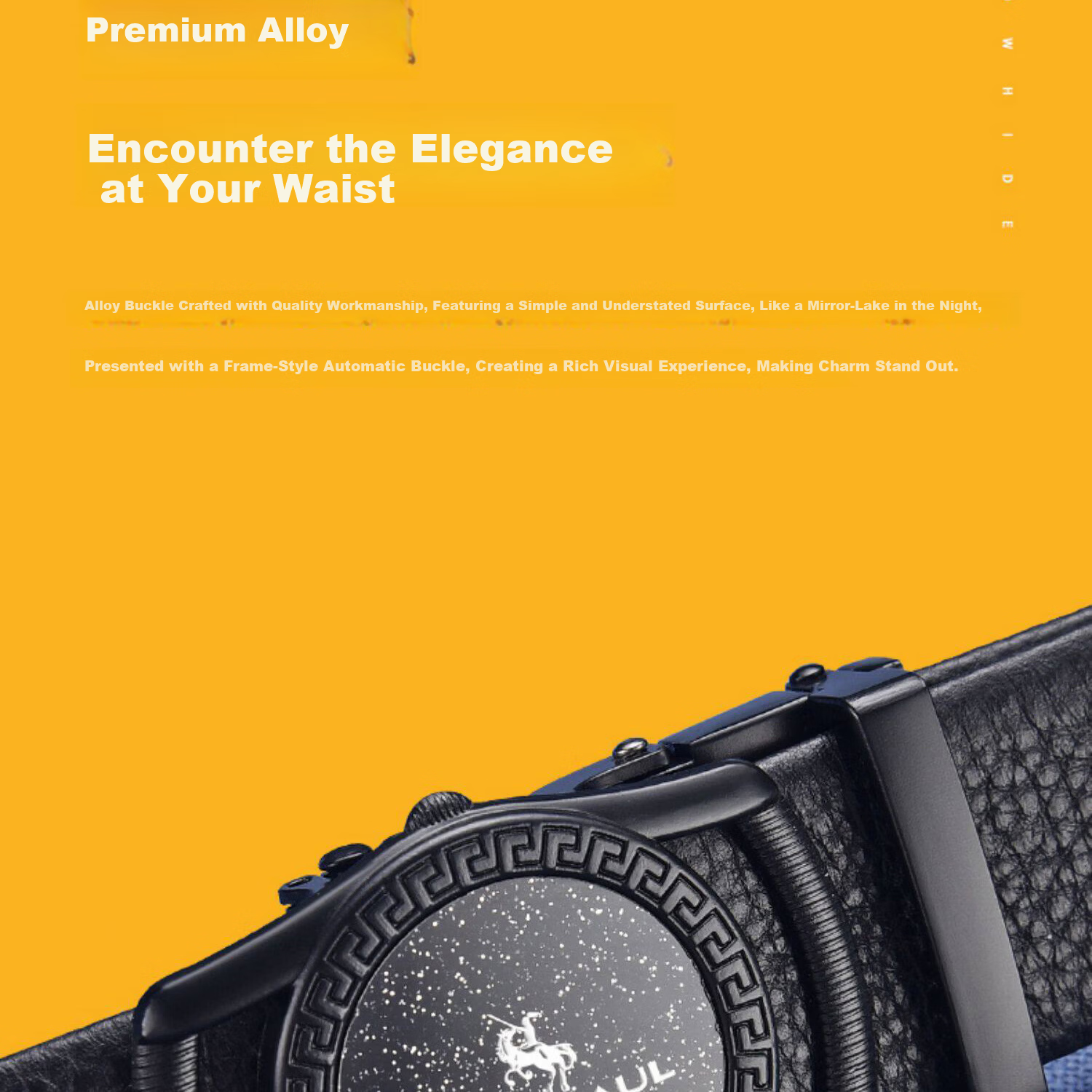 JIFANPAUL Men's Automatic Buckle Leather Belt Fashion Waistband Gift for Boyfriend and Dad Birthday New Trendy Style 4