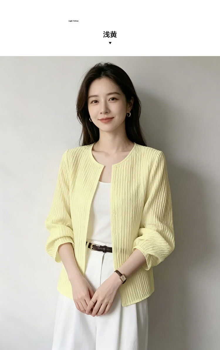 Demana Smooth Tencel Summer Minimalist Plus Size Nine-Sleeve Slimming Loose Shirt Women Premium 15