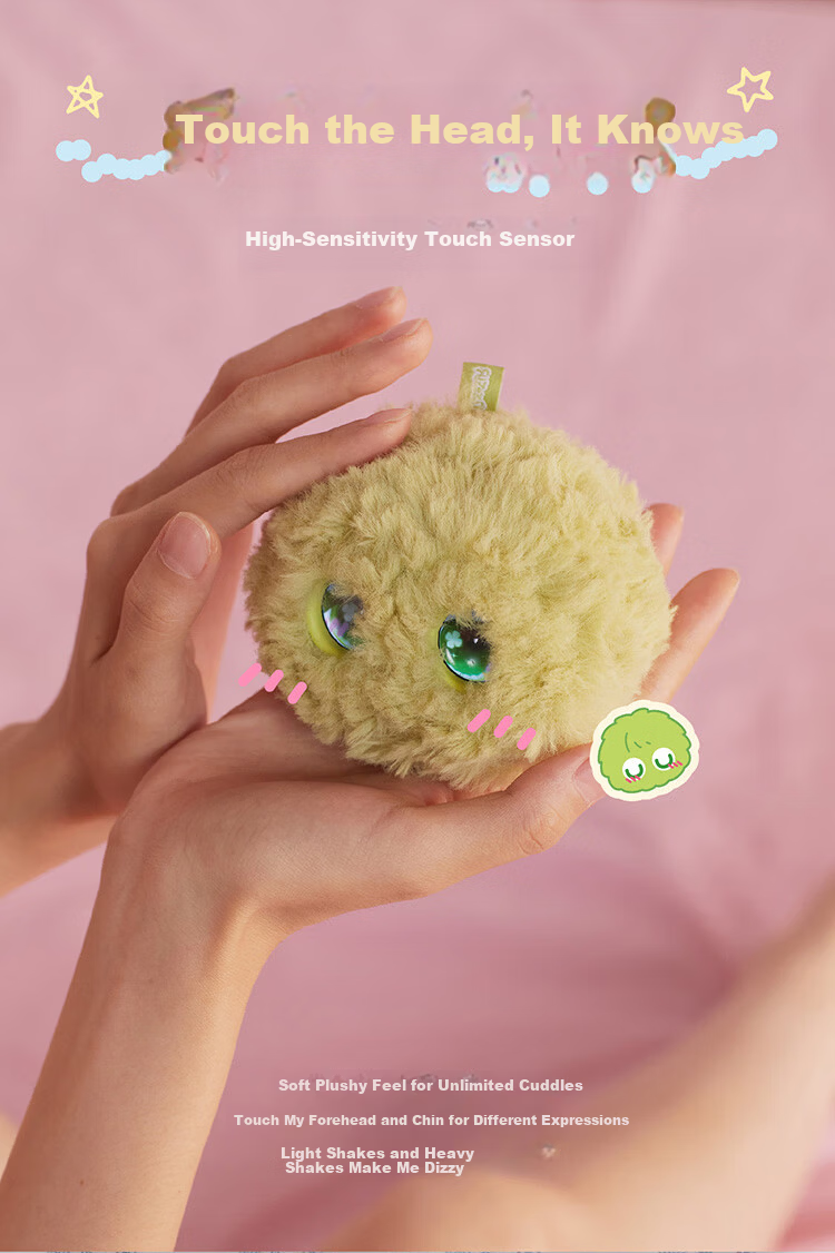 Fuzozo AI Emotional Trend Plush Companion Robot Electronic Pet Portable Five Elements Fire 7