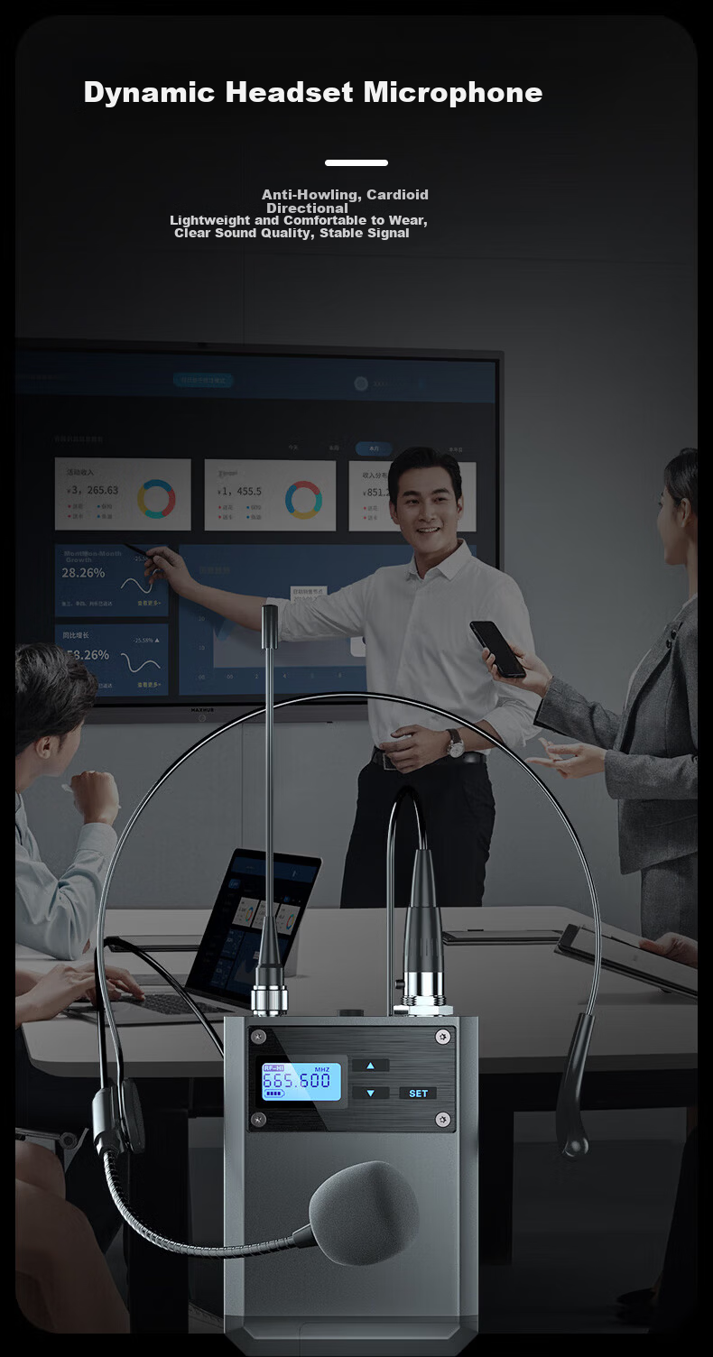 SAST Professional Wireless Microphone UHF FM Anti-Interference OK-104 Four Gooseneck Stage Performance Conference Speech Live KTV Singing Microphone 2