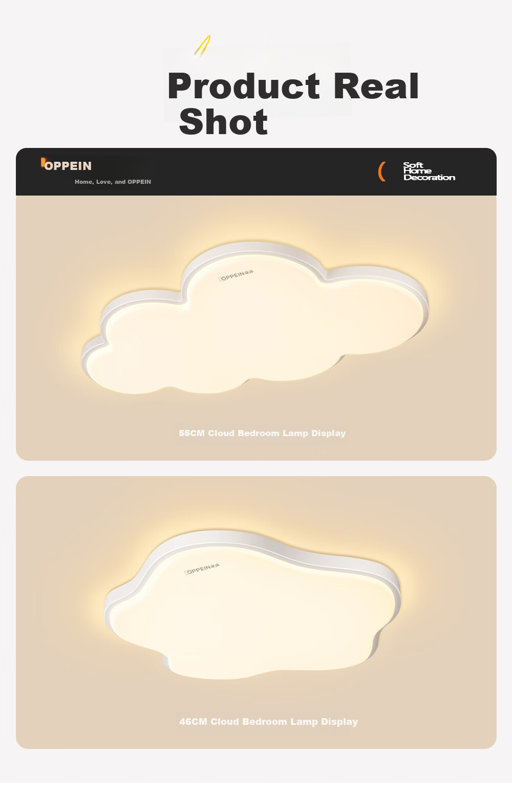 Oppein Eye-Care Bedroom Ceiling Light Cream Style 2026 New Full Spectrum Room Bedroom Lamp Creative Zhongshan Lighting 13