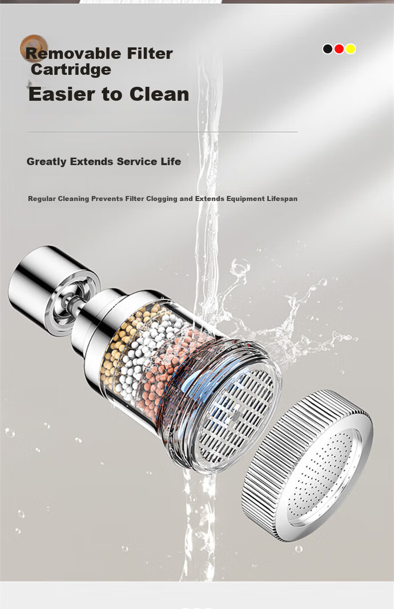 JROR German Faucet Extender Splash Guard Kitchen Aerator Water Purifier Household Tap Filter 14