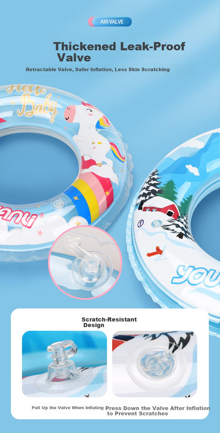 Kingpou Kids Underarm Swim Ring Boys and Girls Swimming Float Mermaid Design Y303 Size 70# 4