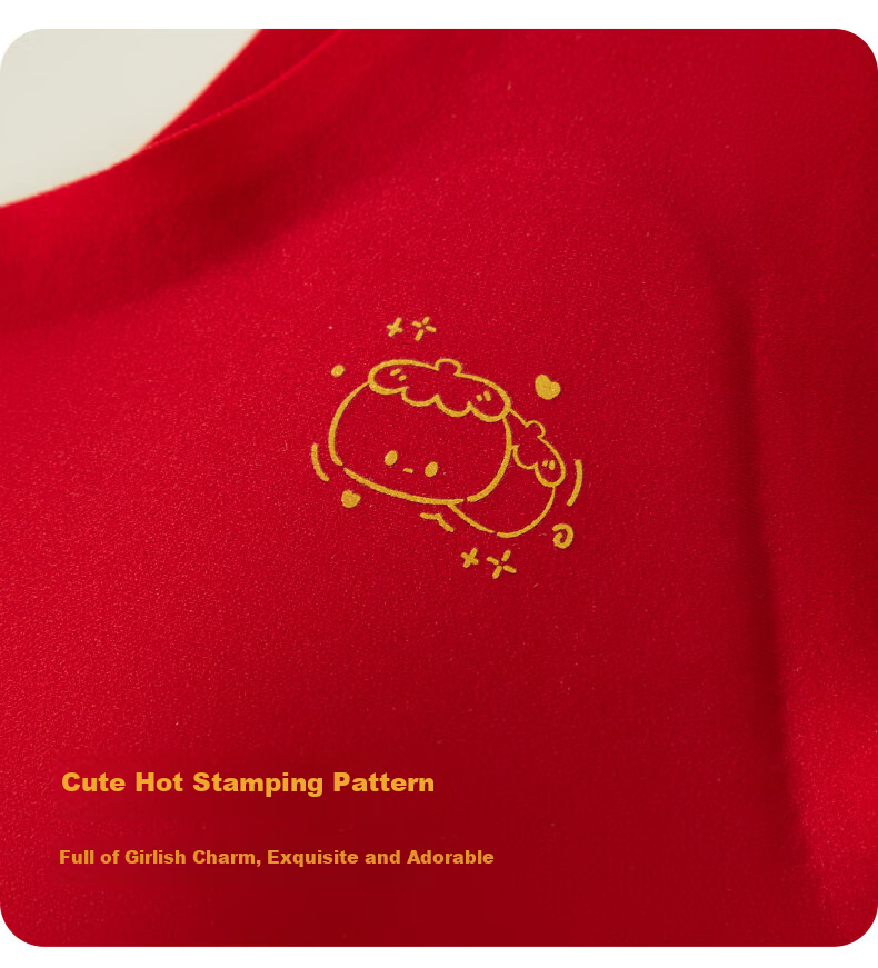 Meishianxuan 2026 Year of Birth Children's Red Underwear Set for 12-Year-Old Girls, Developmental Vest and Bra for Girls 19
