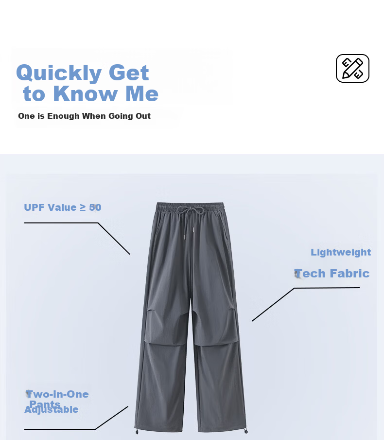 MINISO Women's Wide-Leg Cargo Pants Summer 2026 New Lightweight Quick-Dry Paratrooper Pants American Casual Sports Trousers 4