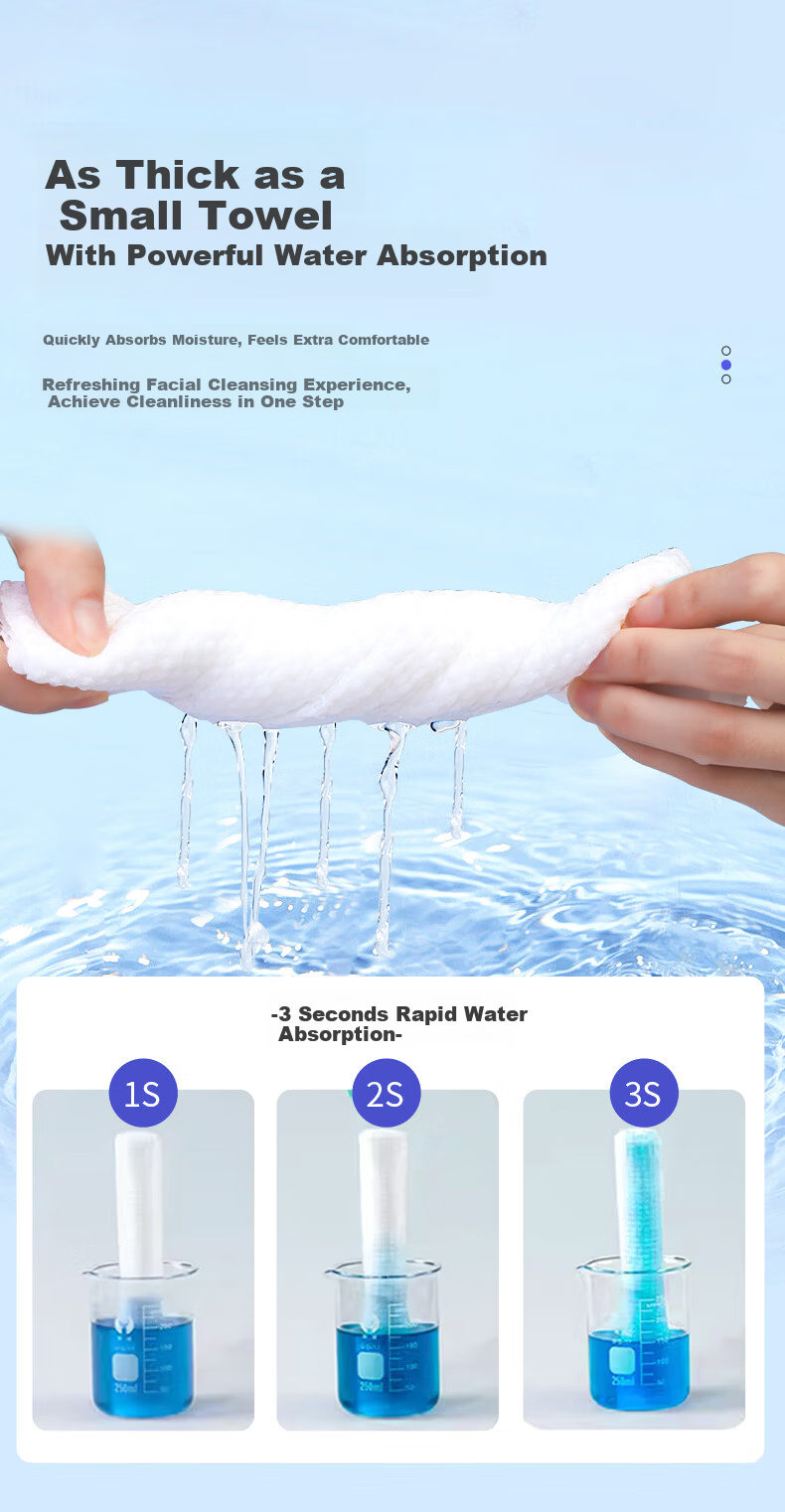 Junri Hanging Disposable Facial Towel Family Pack Wall-Mounted Dual-Use Dry and Wet Beauty Salon Makeup Removal Face Tissue 6