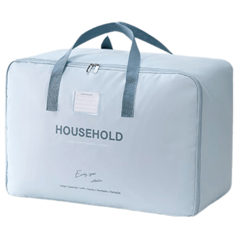 EACHY Oxford Cloth Moving Packing Bags for Clothes And Quilts, Luggage Organizer Bags, Double-Layer Waterproof 105L Blue