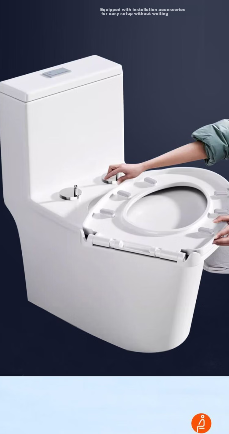 Denwalk [Germany] Universal U-Shaped Thickened Toilet Seat Cover Replacement Quick-Release Old-Style Toilet Ring Seat 8
