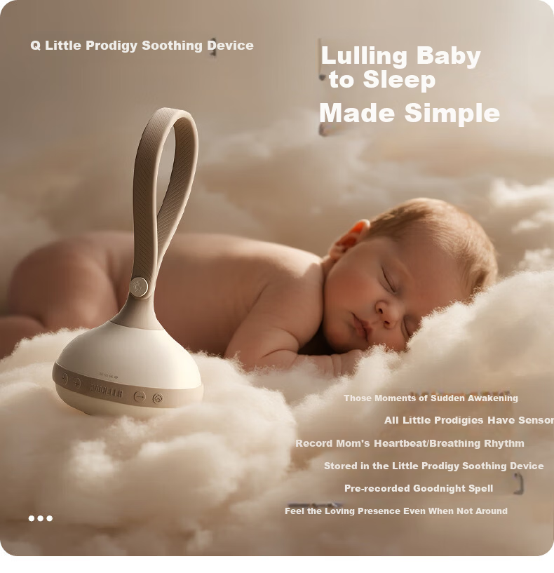 EVOCELER UK Baby Soothing Sleep Device 0-6 Months Portable White Noise Machine Sleep Aid Music Sleeper 1