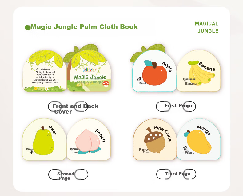 Jollybaby Baby Plush Finger Puppet Animal Glove Doll Magic Jungle Hand Puppet Soother 10