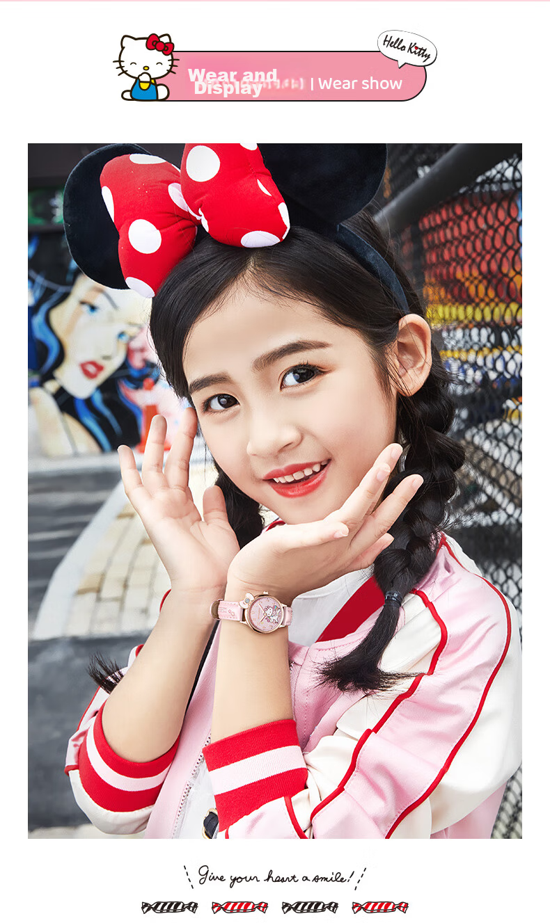 Hello Kitty Children's Watch Time-Only Girls 6-16 Years Old Sanrio Birthday Gift for Elementary and Middle School Girls Daughter 9