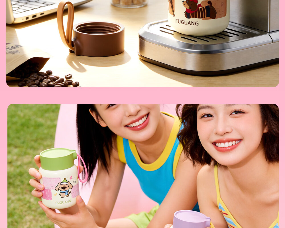 Fuguang Mini Pocket 316L Stainless Steel Insulated Water Bottle Small Thermos Cup for Women Students Children 24