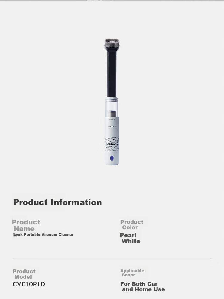 Lynk & Co [New Arrival] Wireless Handheld Car Vacuum Cleaner High Suction Portable Car Dust Blower and Vacuum Cleaner Multi-Function Car Interior Cleaner 10