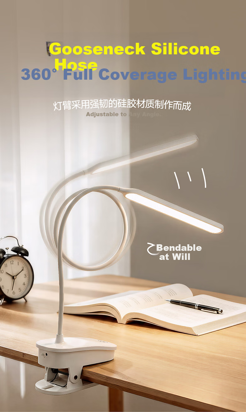 HP Pure Eye Protection Desk Lamp for Children and Students, Bedroom Bedside Lamp, Dormitory Study Reading Light 4