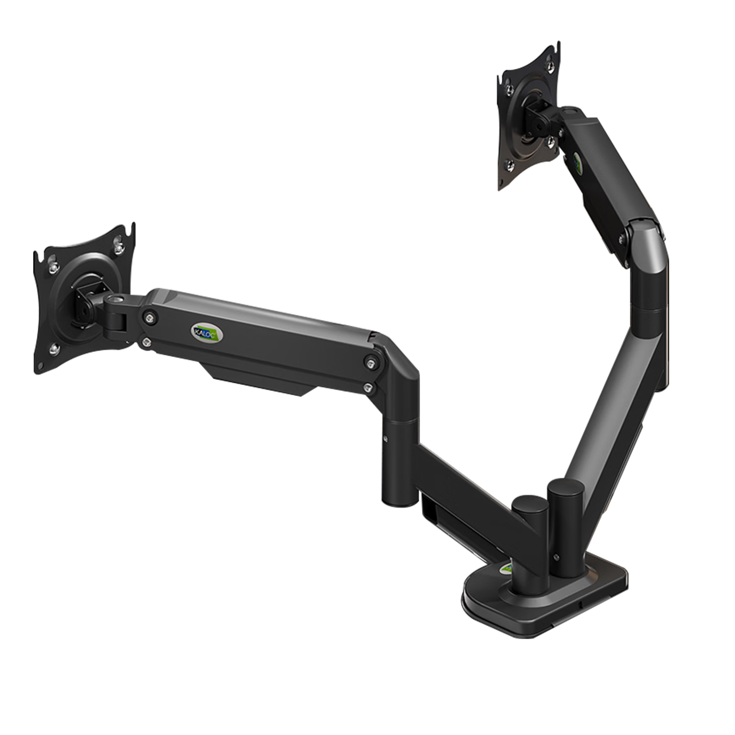 KALOC Monitor Arm, Dual Monitor Stand, Mechanical Arm Display Bracket, Computer Stand, Monitor Suspension Arm, Screen Support DS200-2