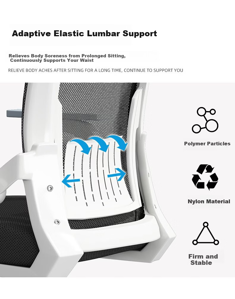 SGMW Computer Chair, Office Chair, Comfortable for Long Sitting, Home And Office Use, Staff Meeting Workstation Chair with Adjustable Backrest And Swivel Functio 5
