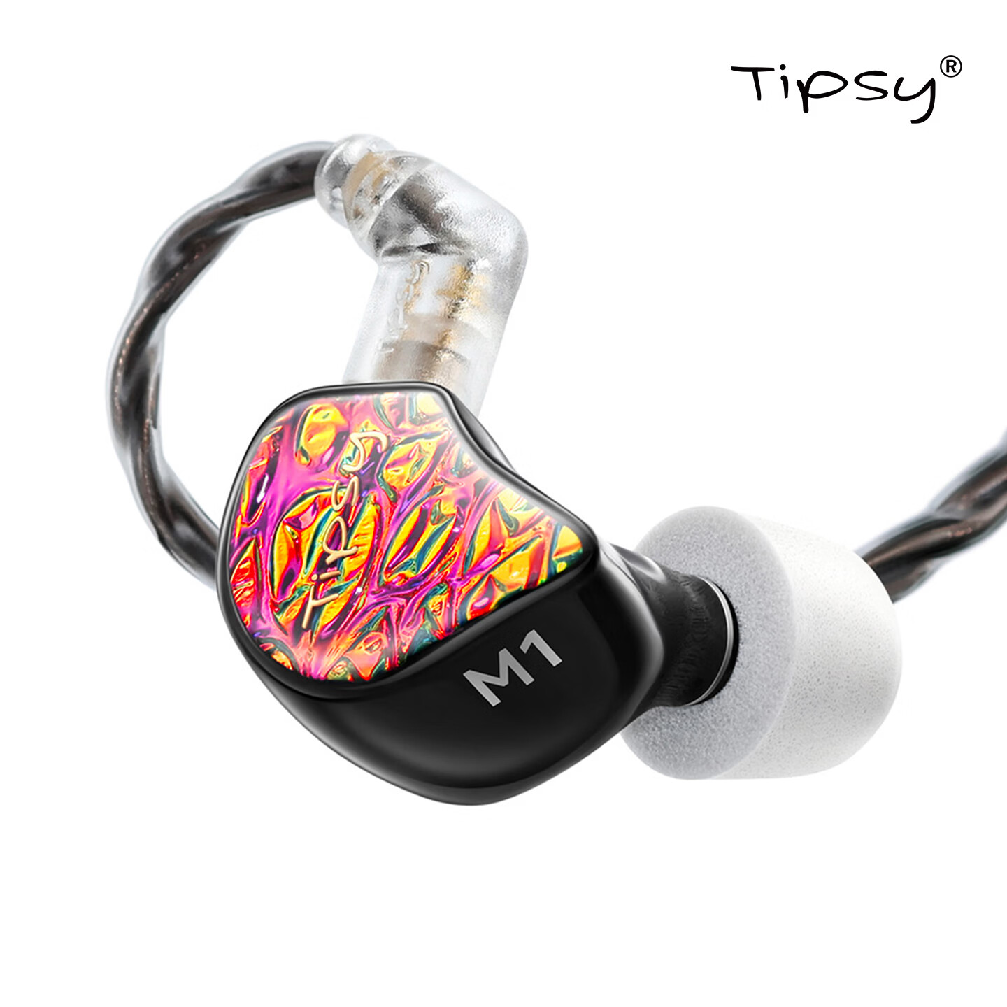 Tipsy M1 High-Resolution Dynamic In-Ear Earphones Flame Red