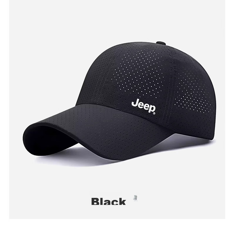 JEEP Men's Summer Cycling Baseball Cap Outdoor Mesh Breathable Fishing Sun Protection Hat 12