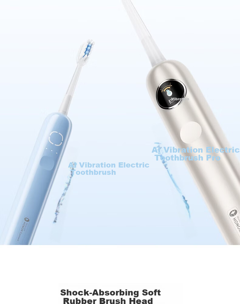 Honor Choice SEAGO Electric Toothbrush Head [New] Compatible with AI30/AI50 Replacement Brush Heads, Efficient Cleaning, Shock-Absorbing Soft Rubber, Gum Care, Wave Design Brush Head 3