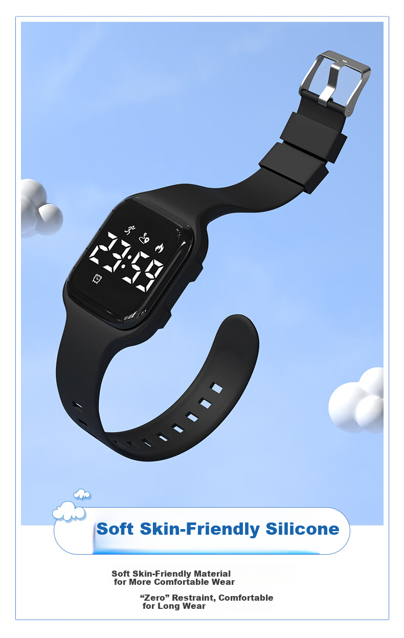 Koshi Junior Student Boys Sports Waterproof Vibration Alarm Wristwatch Children's Electronic Watch for Boys 9