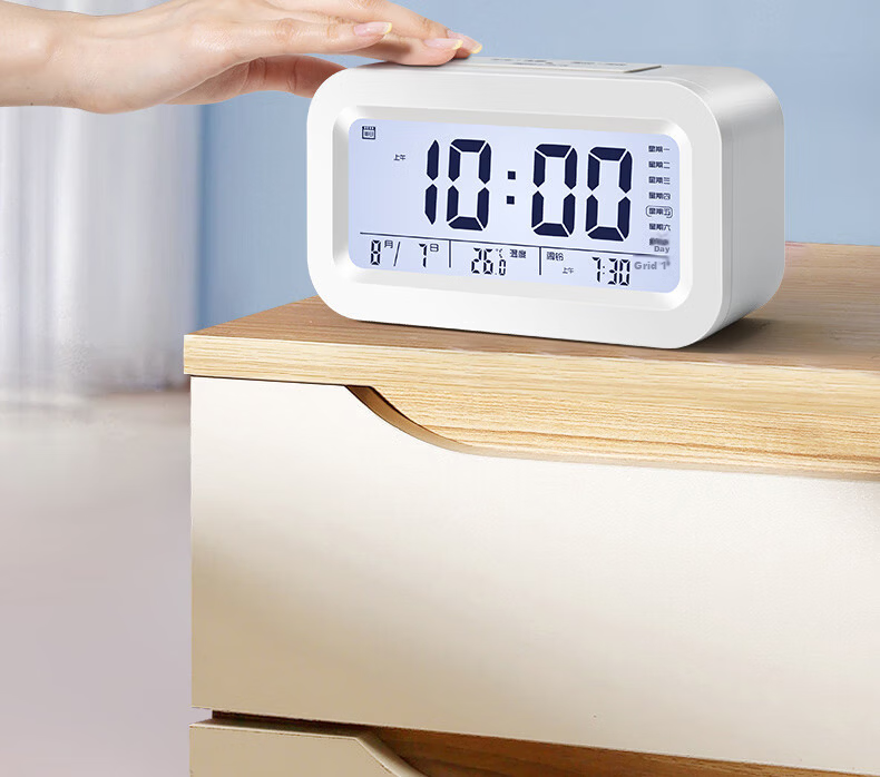 Qite Smart Alarm Clock Multifunctional 2026 New Student Wake-Up Device Temperature Display Snooze Electronic Desktop Clock Gift for Middle and High School Students Children's Day 21