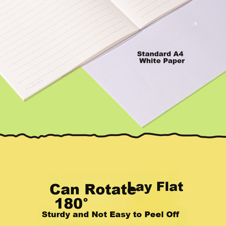 NUSIGN Wireless Binding Notebook A5/40 Sheets 4-Pack NS350-Q - Premium Brand by Deli 4