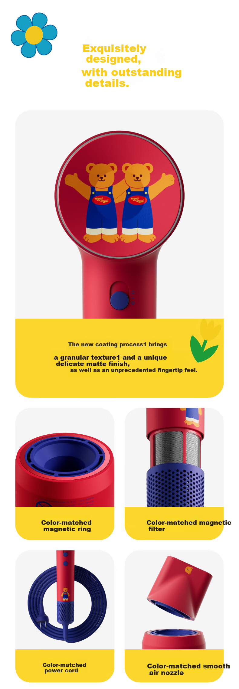 Laifen High-Speed Hair Dryer SE 2 Wiggle Collaboration Edition Fast-Drying Home Hair Dryer Negative Ion Hair Care Blow Dryer Birthday Gift【Price Guarantee 618】 7