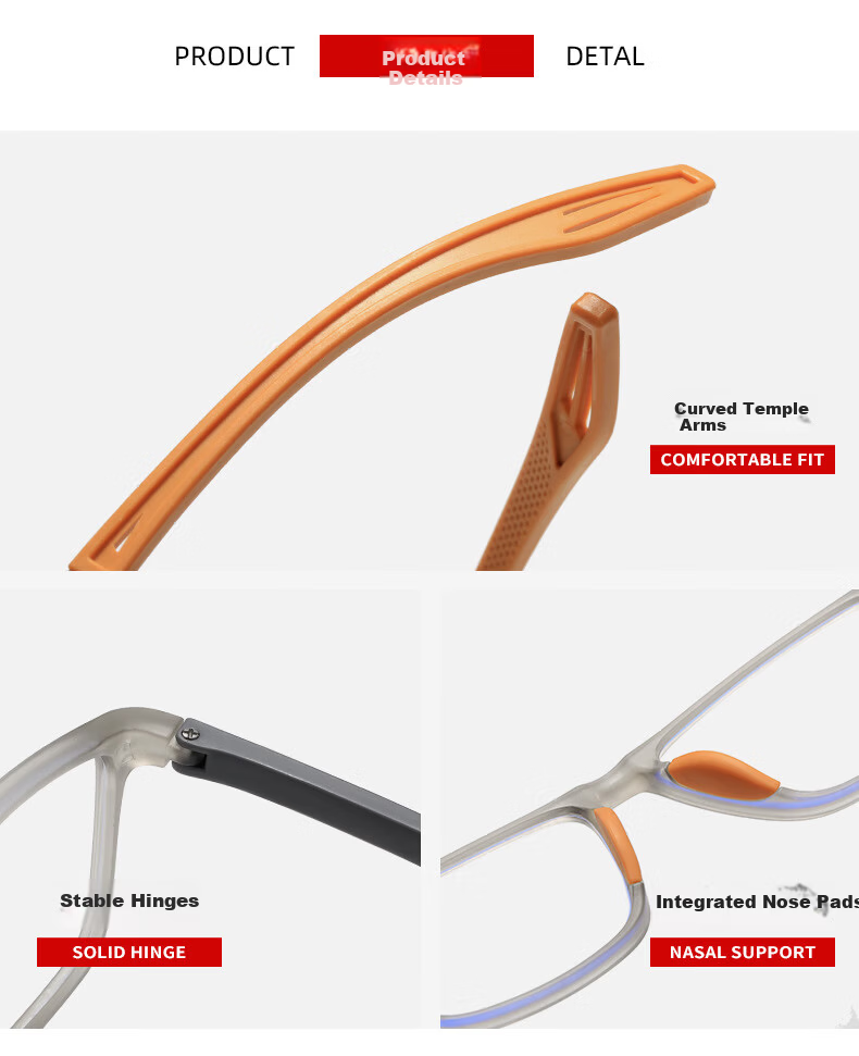 FENCHI HD Blue Light Blocking Reading Glasses Men Fashion Sports Ultra-Light TR90 Elderly Premium Authentic Women 7