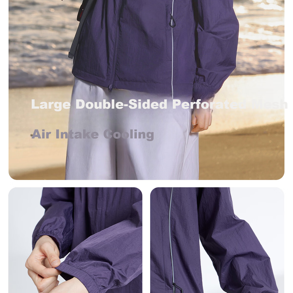 Camel Iceberg Sunscreen Jacket Pro Wang Junkai Edition Cooling Waterproof UV Protection Lightweight Skin Jacket M35BK07069 10