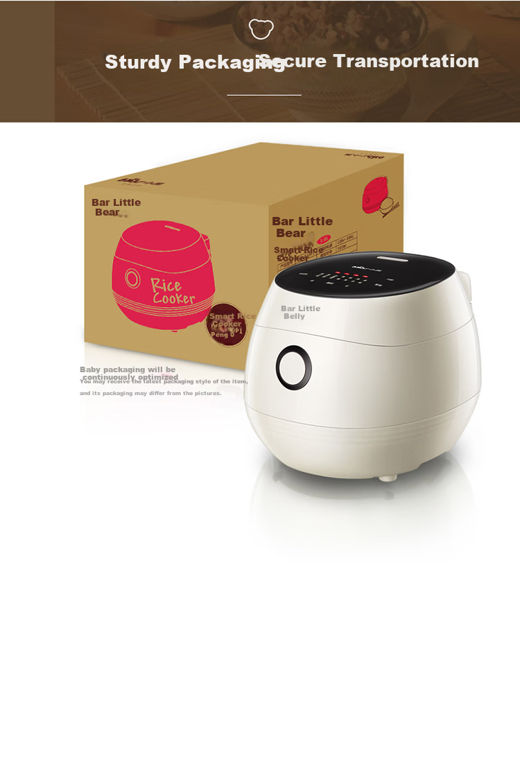Bear Rice Cooker for 2-3 People, Healthy Non-Stick Iron Pot with Zero Fluorine, IH Three-Dimensional Heating, Smart Reservation, Multifunctional Rice Cooker 3L DFB-Q30V3 11