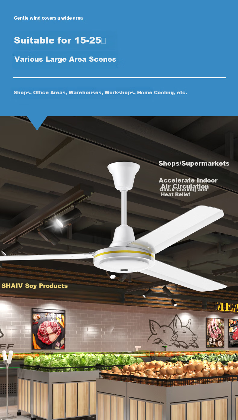 Diamond Brand Ceiling Fan DC Inverter Home Living Room Quiet Energy-Saving 1.4m 56-inch Ceiling Fan First-Class Energy Efficiency DS56-18H(F)DCP 8