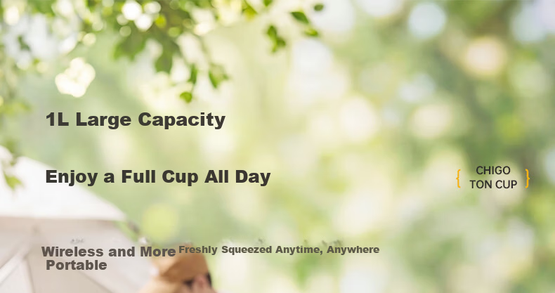 CHIGO Portable Juicer Cup Small Household Juicer Ice Crushing Wireless Charging Outdoor Juice Maker Birthday Gift ZG-ZZB02 9