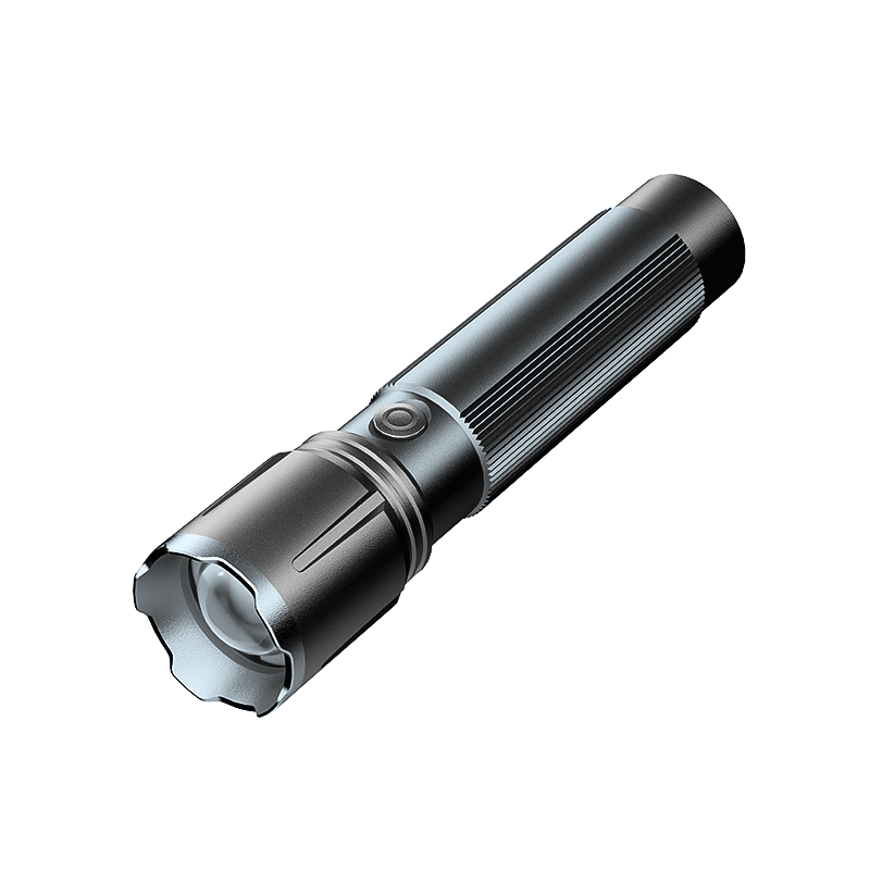 Deli Zoomable Flashlight High Brightness Long Battery Life Waterproof Rechargeable Outdoor Emergency Camping Light