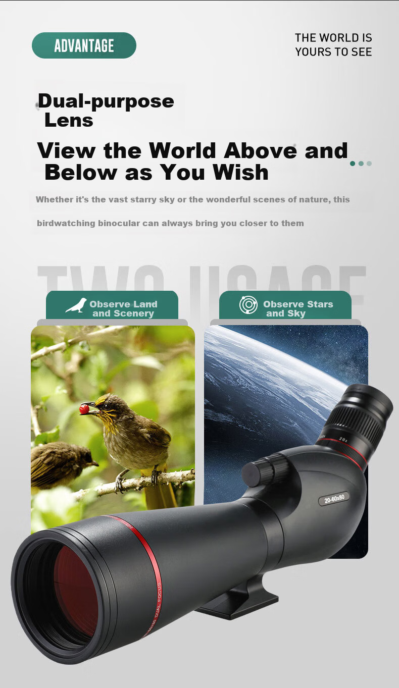 Star Eagle HD High-Power Military Night Vision 8000m Professional 50km ED Birdwatching Monocular Telescope Astronomy 4
