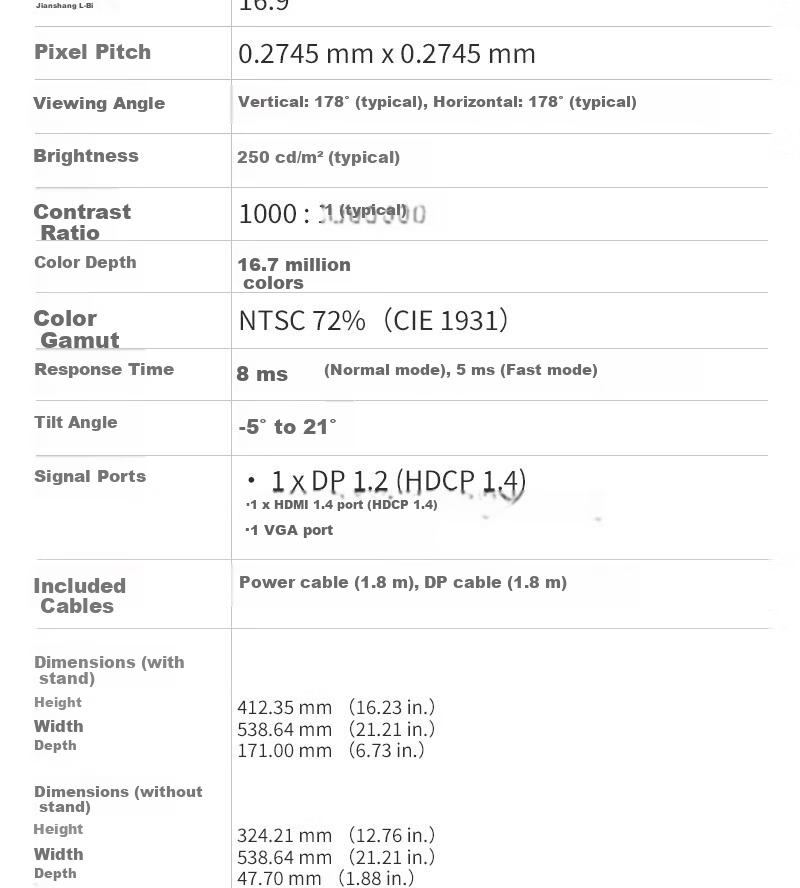 DELL 23.8-inch Office Monitor FHD Low Blue Light Flicker-Free Wall-Mountable Design Computer Display E2425HM 6