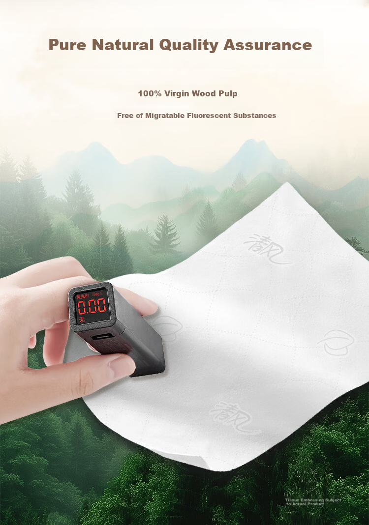 Qingfeng Commercial 2-Ply 500 Sheets*4 Packs Hanging Hand Towels Wholesale Large Pack for Mall Hotel Restroom Home Use 9
