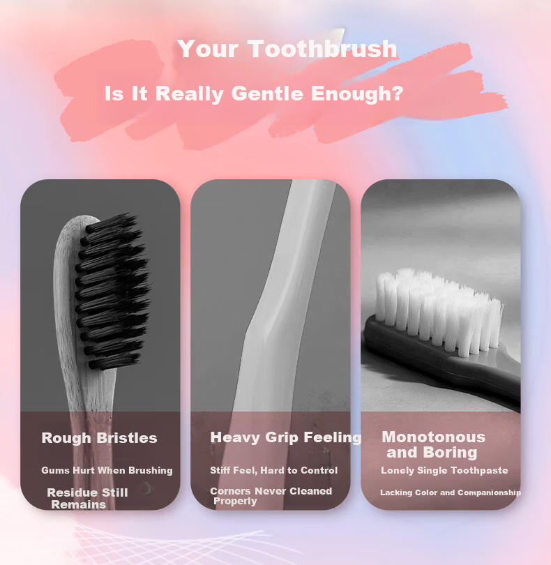Yunnan Sanqi Soft Cloud Gum Care Toothbrush Couple Pack of 2 2